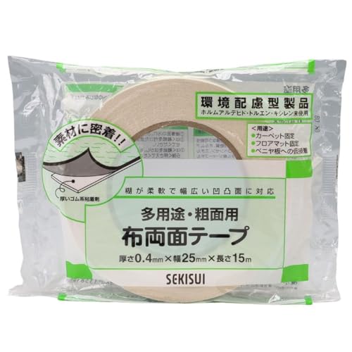 Amazon.co.jp: 積水化学工業 積水 布両面テープ 25mm×15m W61IP01